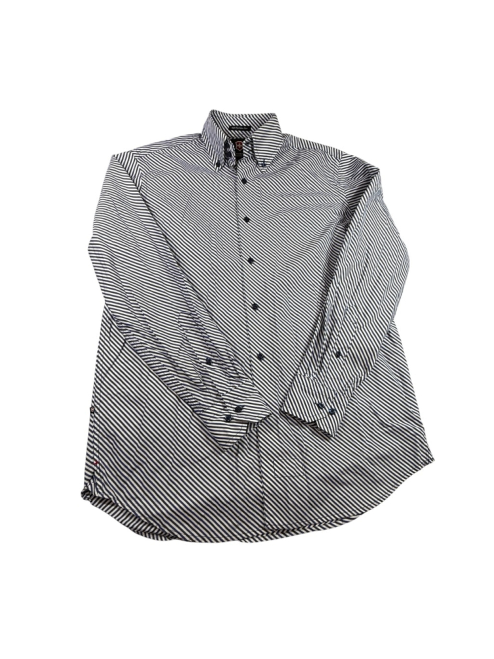 Victorinox Swiss Army Button Down Shirt Men’s Small Blue White Stripe Dress Shir